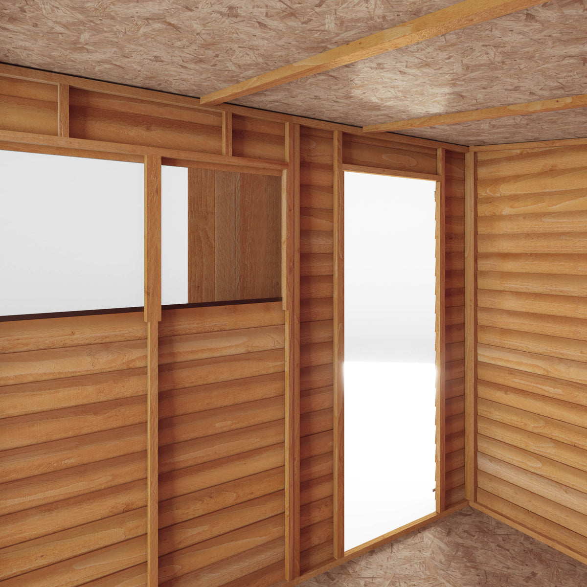 Refurbished 8 x 6 Overlap Single Door Pent Wooden Shed
