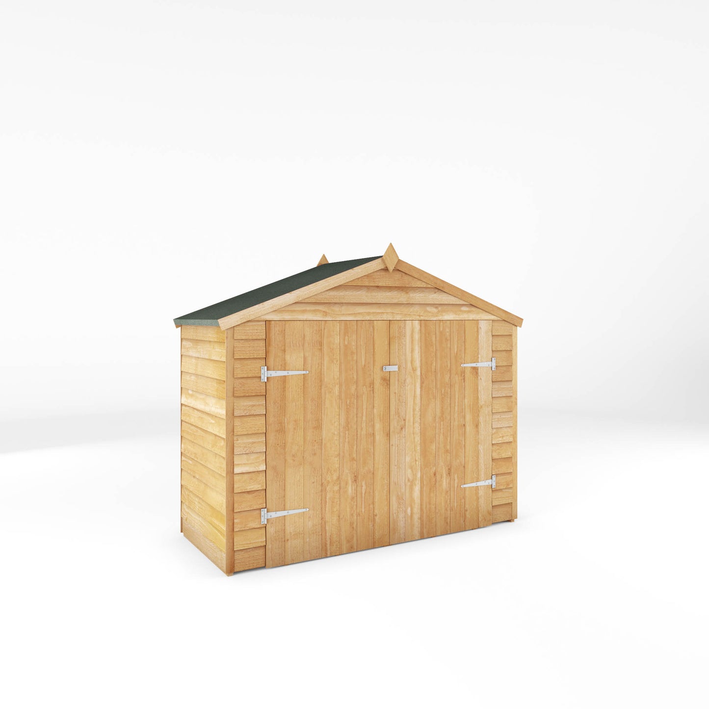 7 x 3 Value Overlap Double Door Apex Wooden Bike Shed