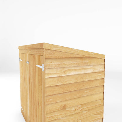 Refurbished 5 x 3 Overlap Double Door Wooden Garden Mower Store