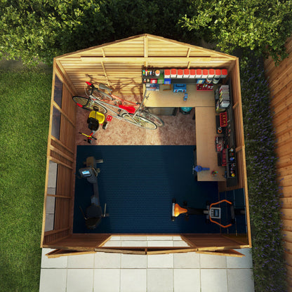 Refurbished 10 x 10 Overlap Double Door Apex Garden Shed