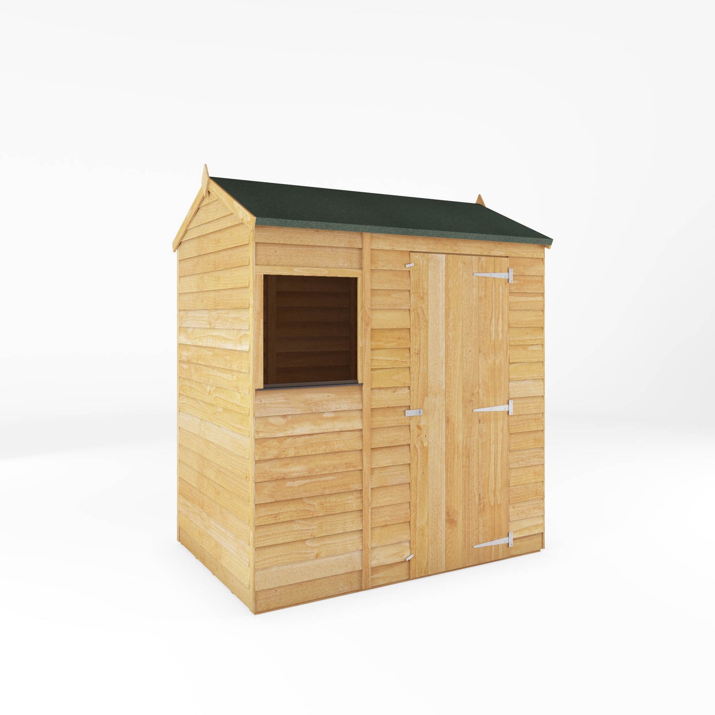 6 x 4 Value Overlap Reverse Apex Wooden Shed