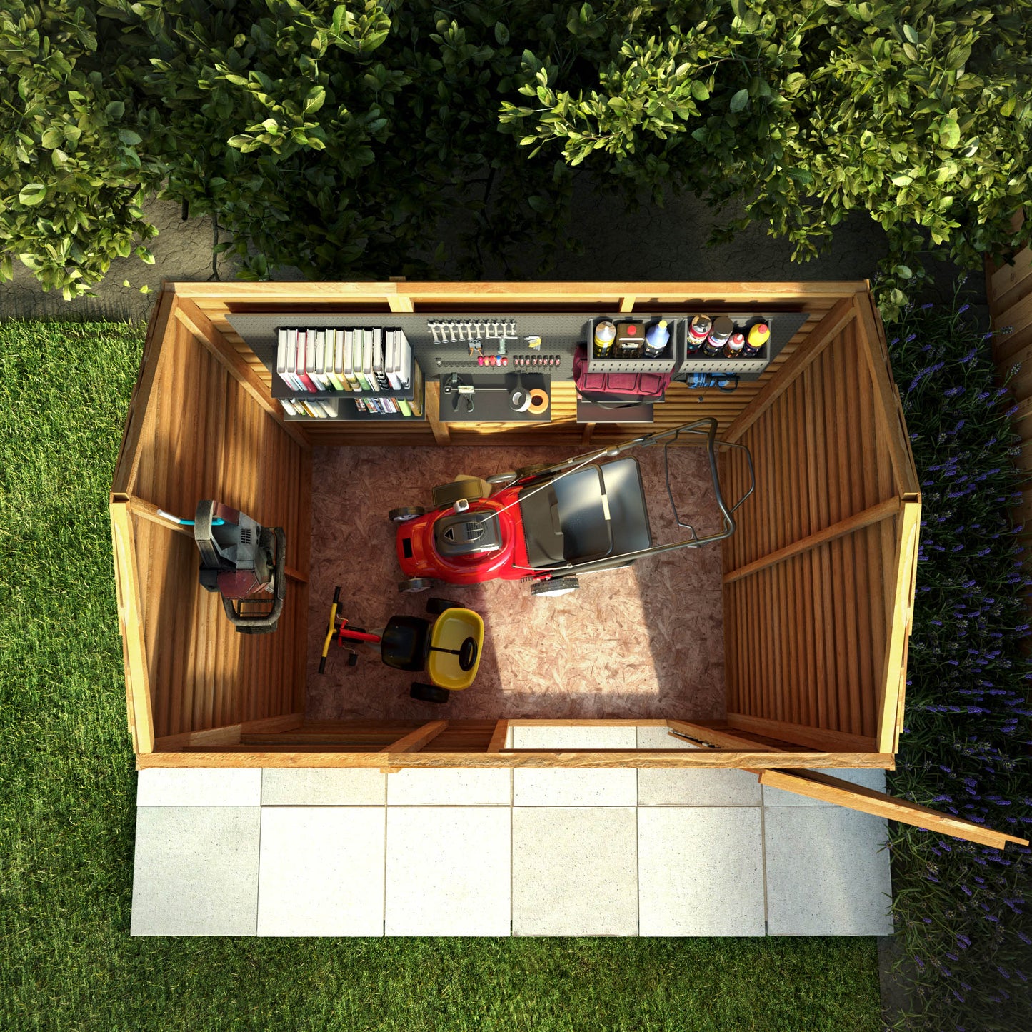 6 x 4 Value Overlap Reverse Apex Wooden Shed