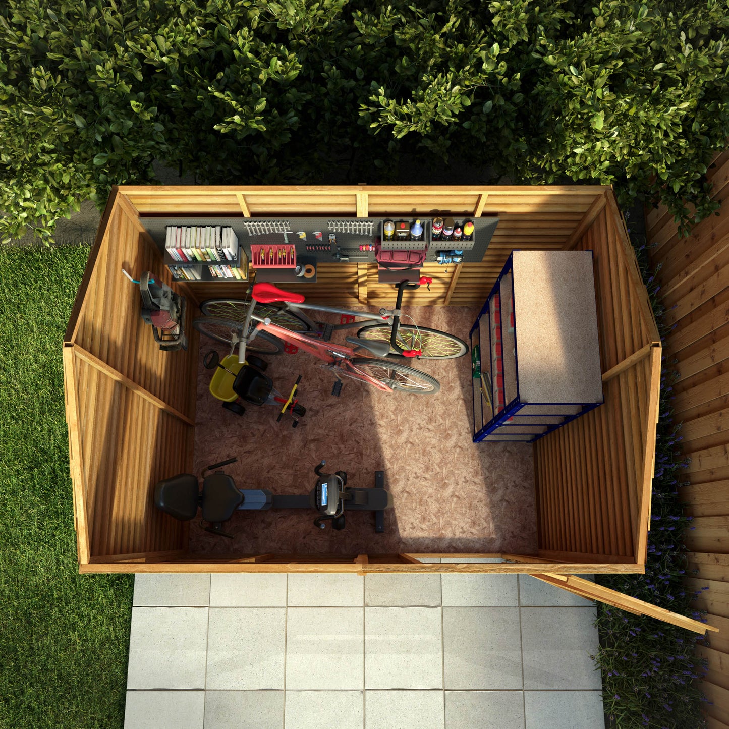 6 x 8 Value Overlap Reverse Apex Single Door Wooden Shed