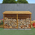 6 x 3 Pressure Treated Wooden Double Log Store

