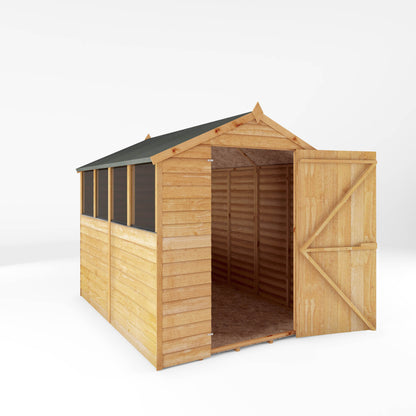 8 x 6 Value Overlap Single Door Apex Wooden Shed