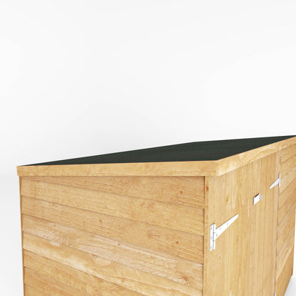 3 x 6 Value Overlap Double Door Pent Bike Shed