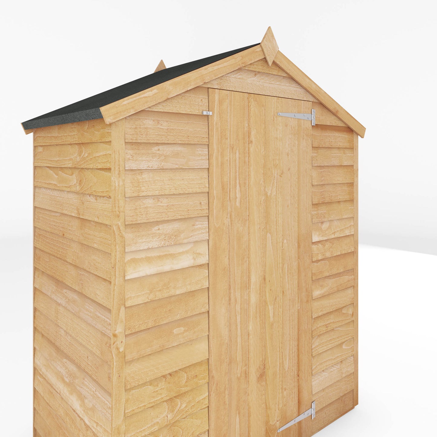 3 x 5 Value Overlap Single Door Apex Wooden Garden Shed