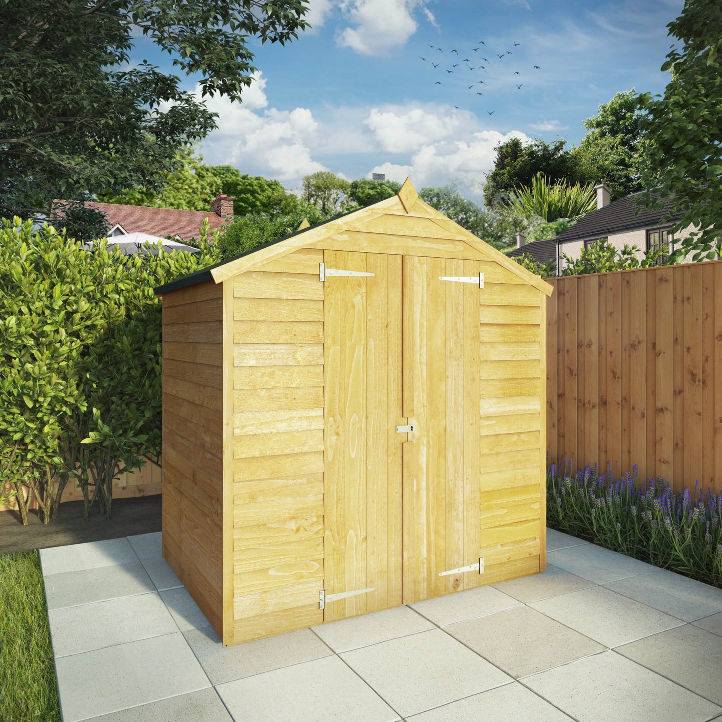 4 x 6 Overlap Double Door Apex Garden Storage Shed