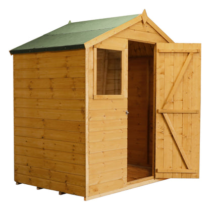 Refurbished 4 x 6 Shiplap Reverse Apex Garden Storage Shed