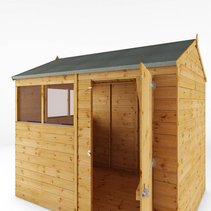 8 x 6 Shiplap Reverse Apex Wooden Shed