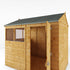 8 x 6 Shiplap Reverse Apex Wooden Shed
