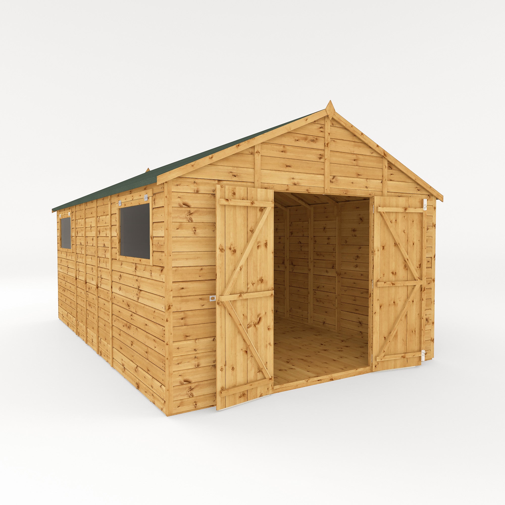 Refurbished 16 x 10 Premium Shiplap Apex Workshop