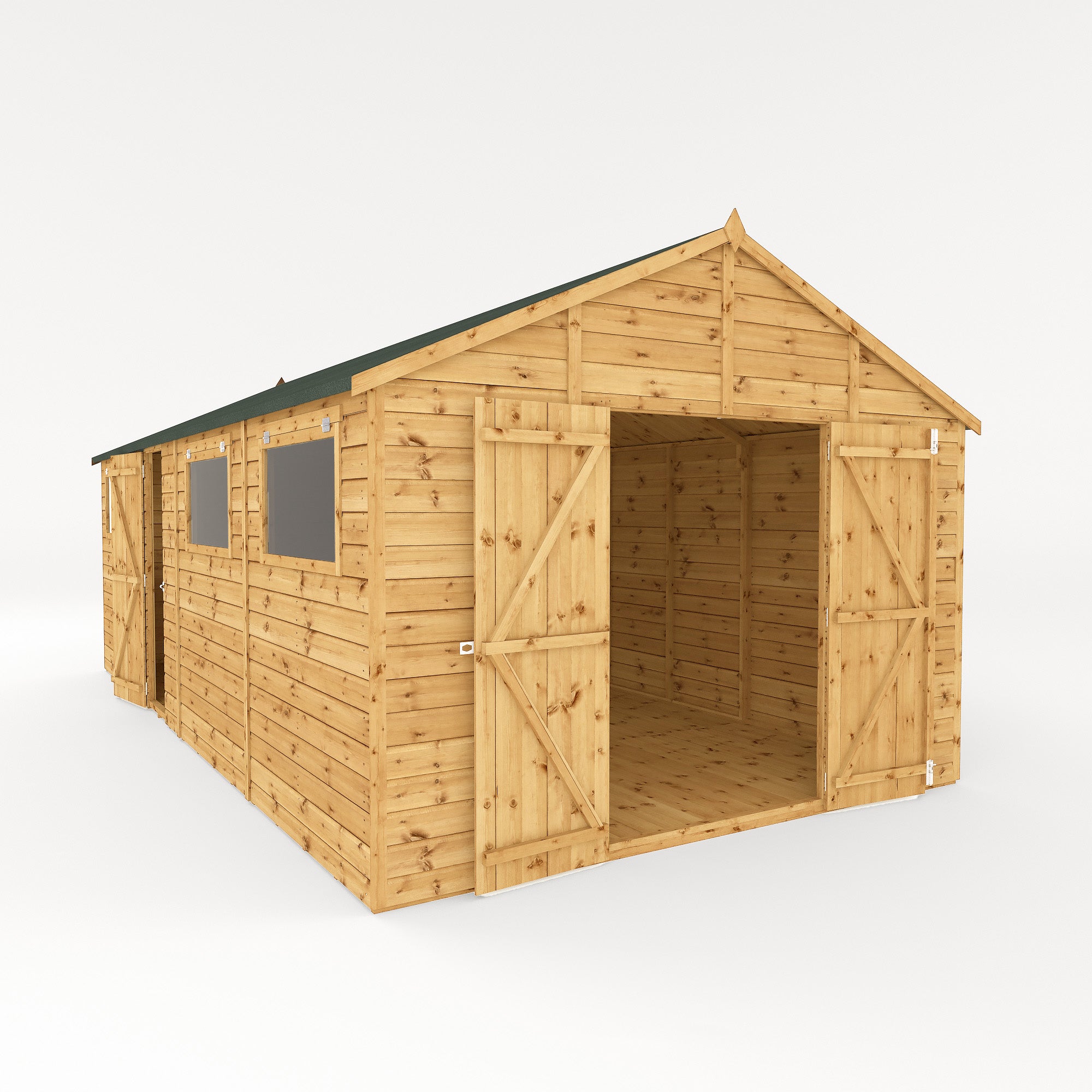 Refurbished 20 x 10 Premium Shiplap Apex Workshop