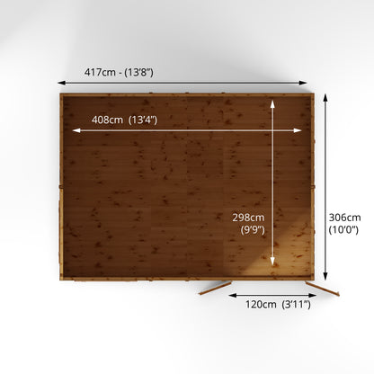 14 x 10 Premium Shiplap Reverse Apex Workshop