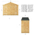 3 x 7 Tongue & Groove Apex Bike Store
