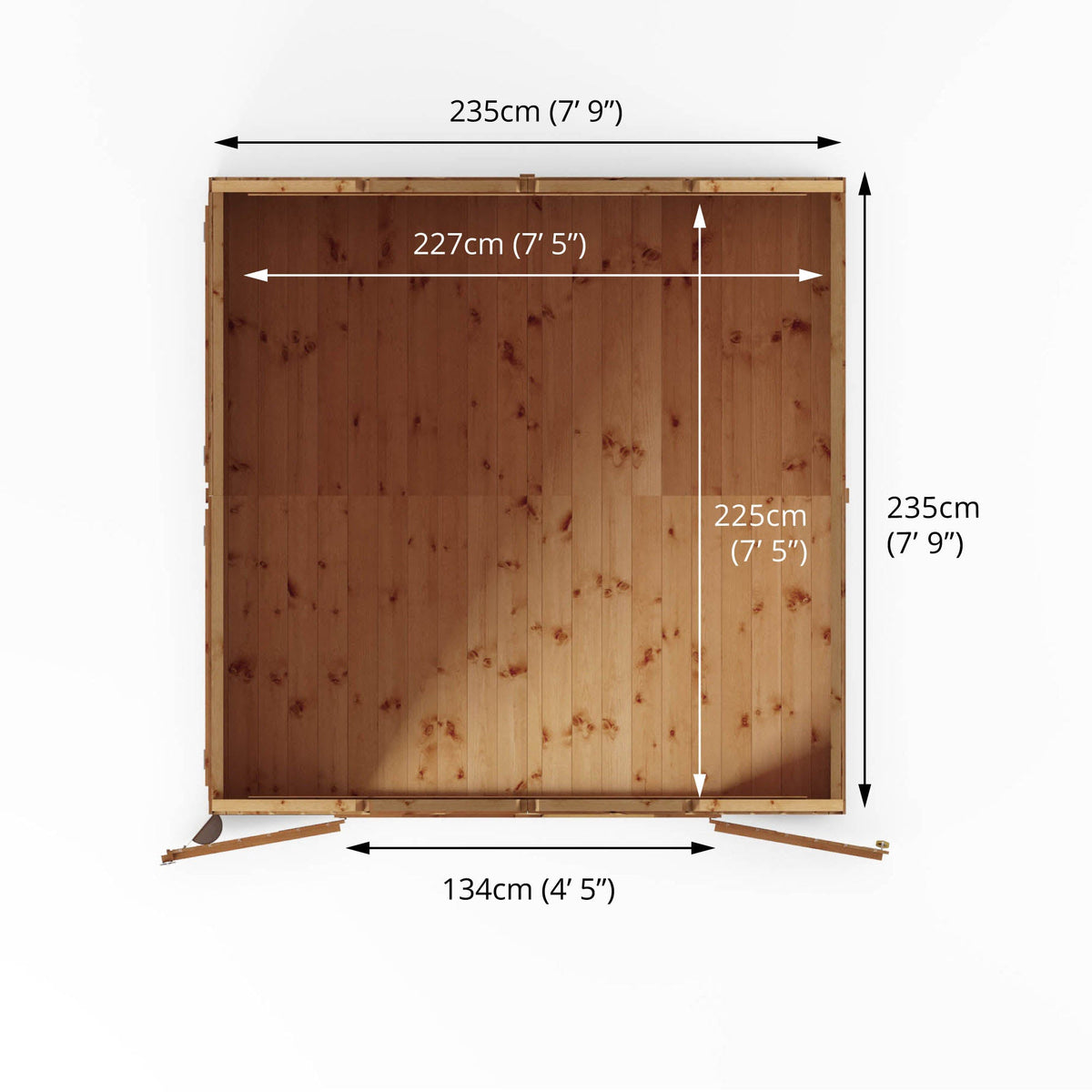 Refurbished 8 x 8 Premium Shiplap Dutch Barn