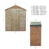 3 x 5 Shiplap Apex Shed Windowless
