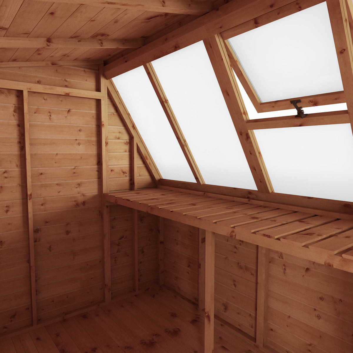 Refurbished 8 x 6 Shiplap Single Door Potting Shed Wooden Greenhouse
