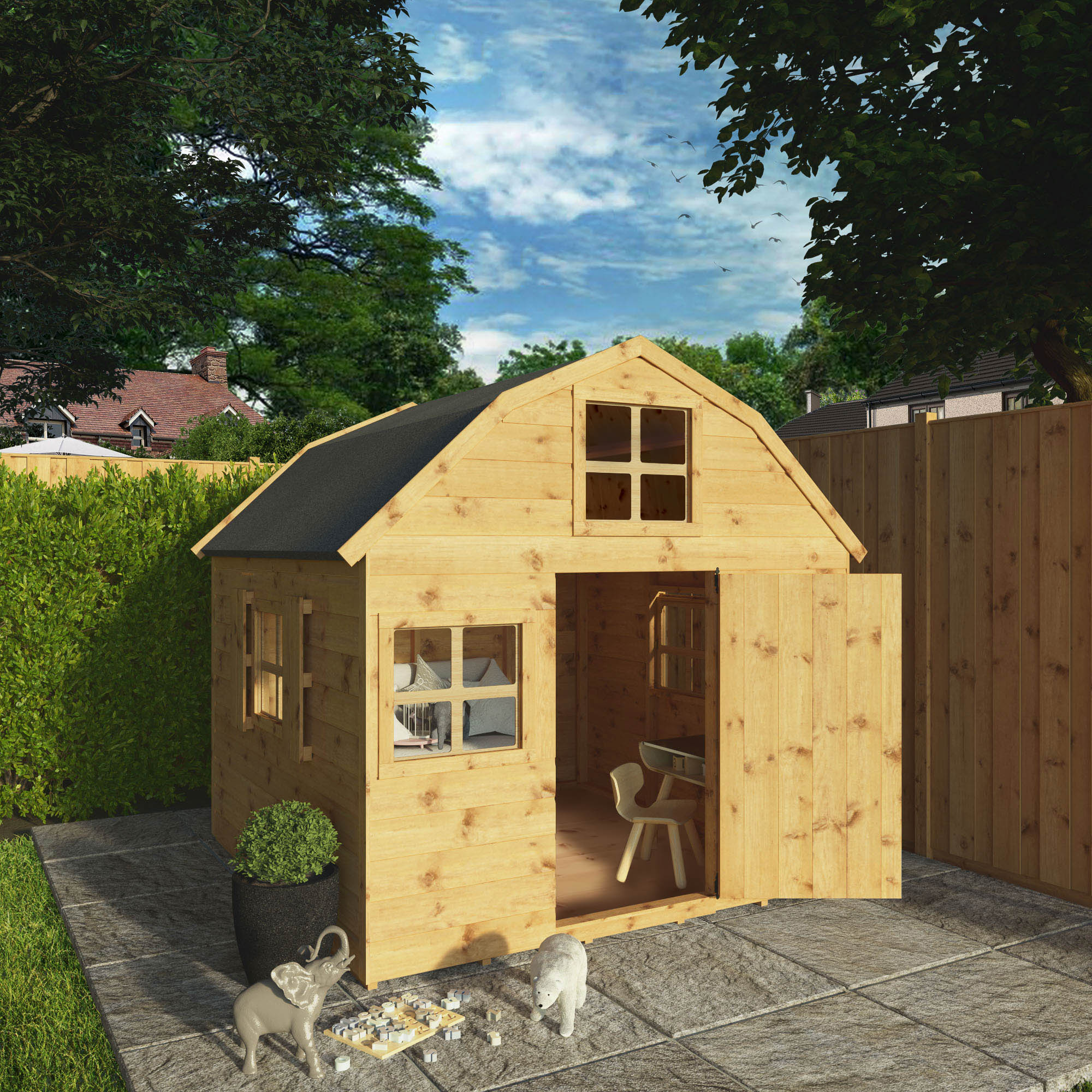 6 x 6 Dutch Barn Wooden Playhouse