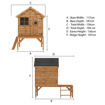 Snug Tower Wooden Playhouse
