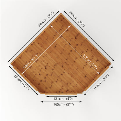 9 x 9  Premier Corner Summerhouse