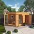12 x 8 Premium Corner Summerhouse With Side Shed
