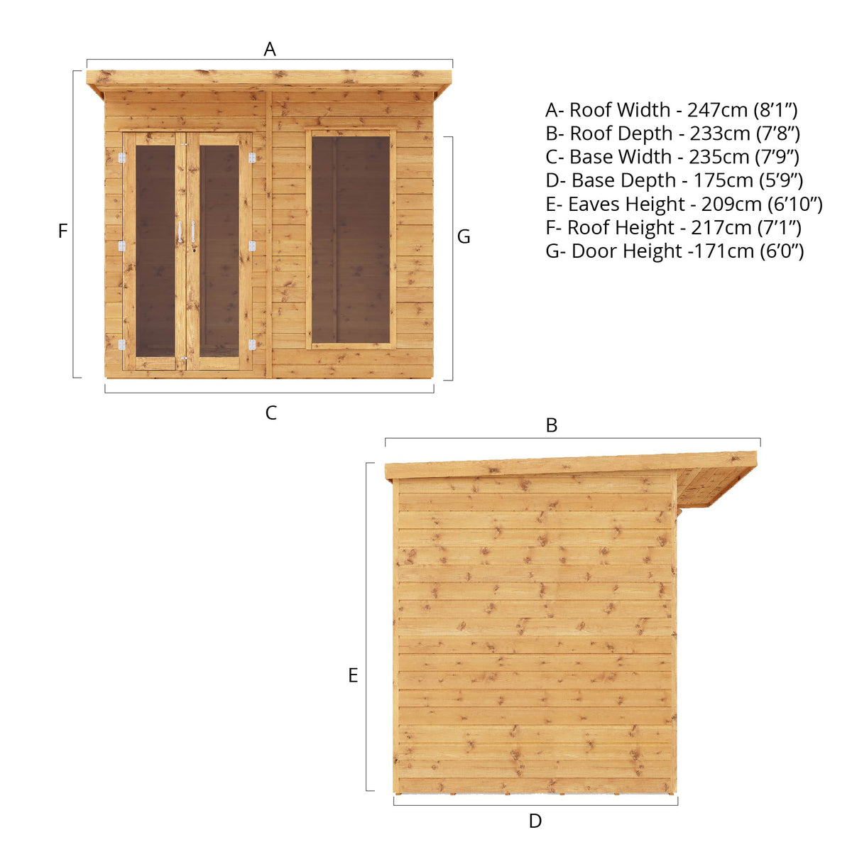 Refurbished 8 x 6 Maine Summerhouse