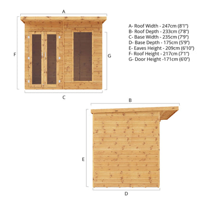 Refurbished 8 x 6 Maine Summerhouse