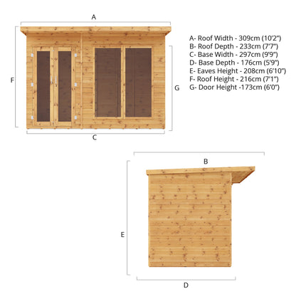 Refurbished 10 x 6 Maine Summerhouse