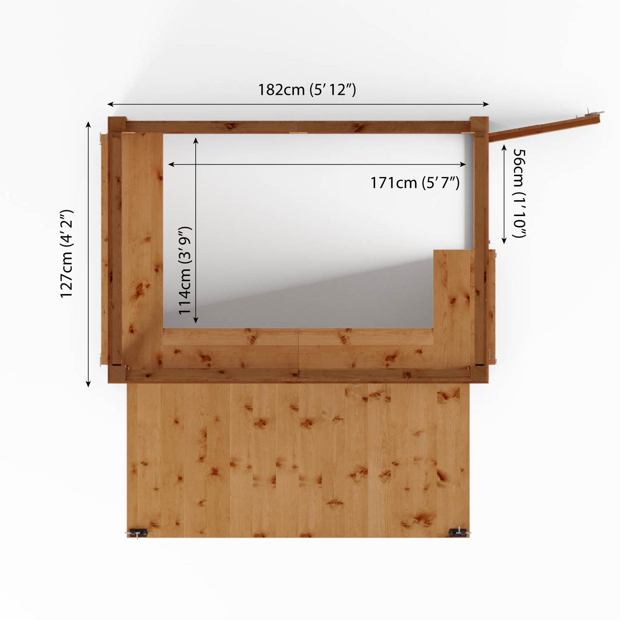 6 x 4 Premium Pressure Treated Garden Bar + Shutter Pack