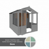 8 x 6 Shiplap Combi Greenhouse & Wooden Storage Shed
