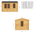 The Juniper 4m x 3m Log Cabin
