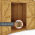12 x 8 Overlap Double Door Apex Windowless Wooden Shed
