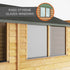 10 x 6 Overlap Single Door Reverse Apex Wooden Shed
