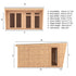 The Harlow 4m x 4m Premium Insulated Garden Room

