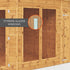 13 x 9 Premium Corner Summerhouse Side Shed
