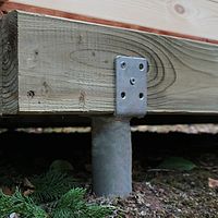 Elite Timber Base With Ground Screws - Installation Included (base only)